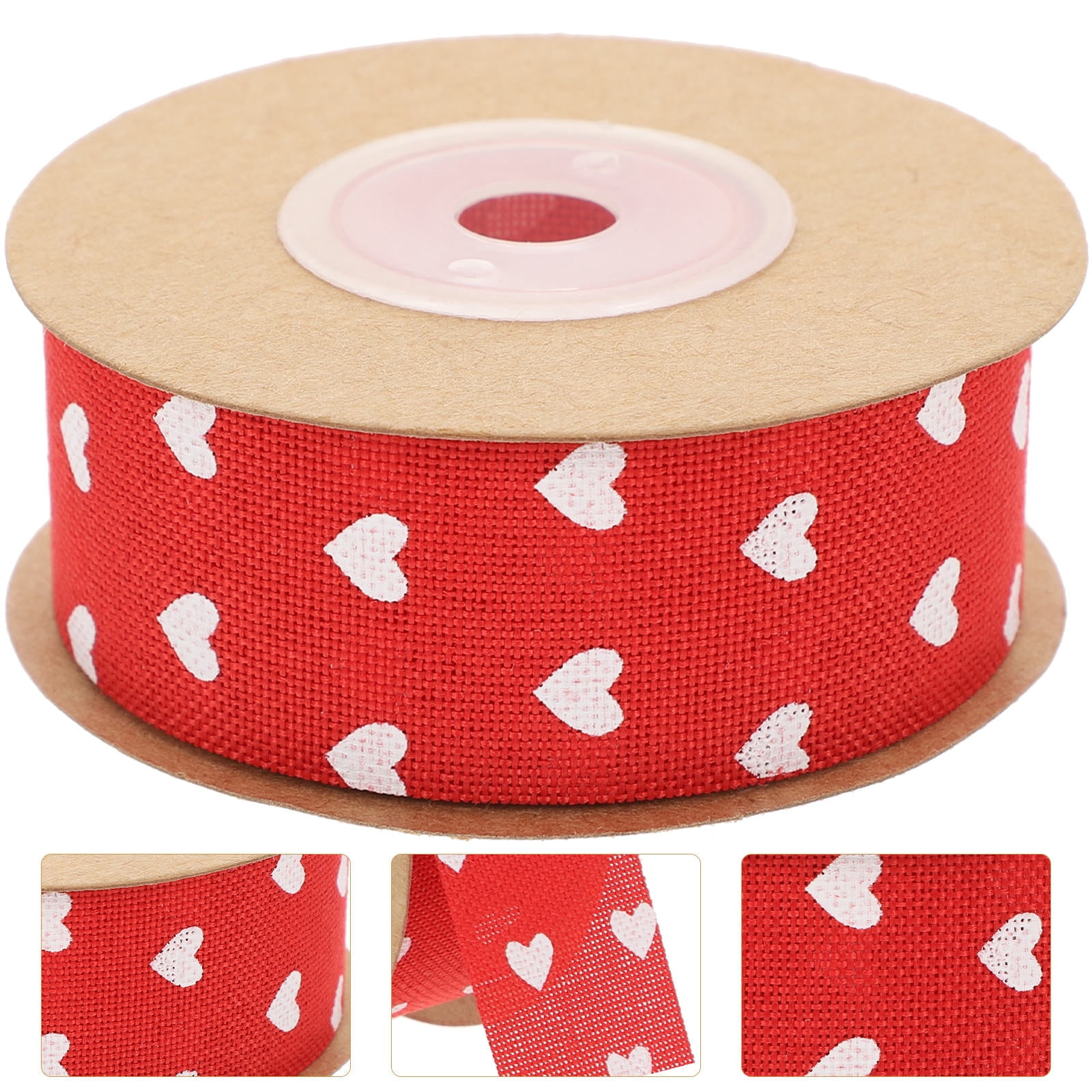 Sturdy Ribbon MEIBUTYUP Gorgeous Sturdy Red Ribbon with Heart Design for DIY ...