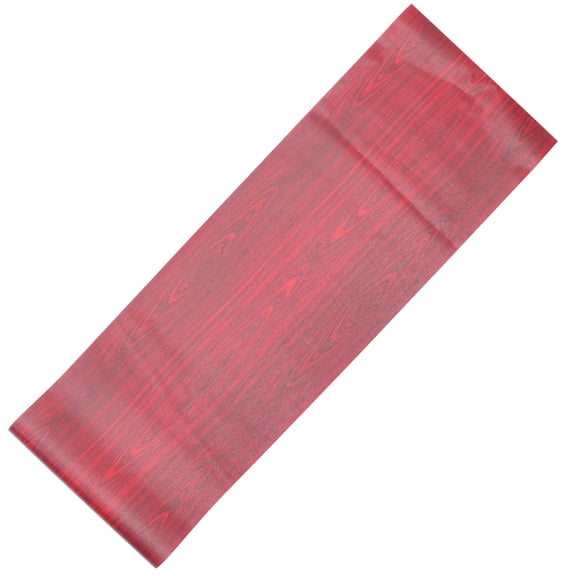 MEIBUTYUP Adhesive Red Wood Grain Wall Paper Sticker for Cabinet and Wall Decor