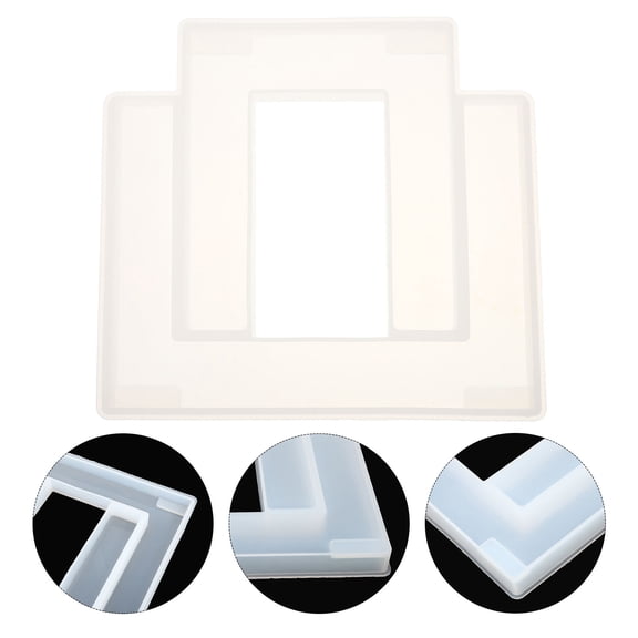 MEIBUTYUP Reusable White Epoxy Resin Table Mold for Picnic Use, 1-Pack Mold for Craft Projects