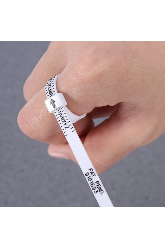 Sizer Measurement Tool, Black Plastic Measuring Stick for Accurate Finger Size Measurement, 1 Set