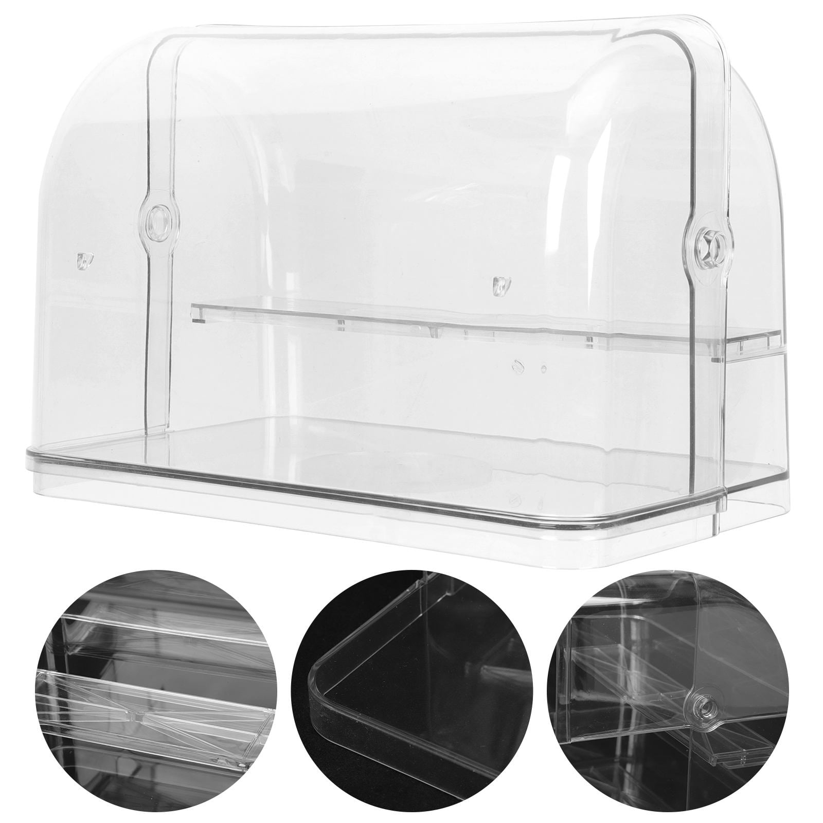 Transparent Showcase Rack MEIBUTYUP Clear Display Container for Model Storage Transparent ...