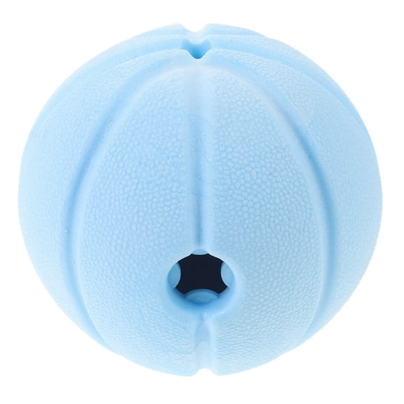 MEIBUTYUP Blue Latex Dog Chew Toy for Puppies Interactive Treat Ball Keeps Dogs Active Promotes Healthy Growth 2.5 Inch
