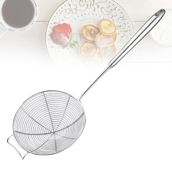 MEIBUTYUP Kitchen Oil Filter Strainer Stainless Steel Mesh for Frying French Fries and More