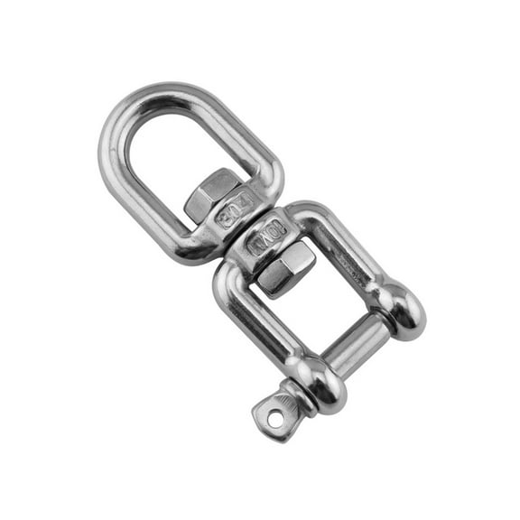 MEIBUTYUP 2-Pack Metal Swivel Hooks with 360° Rotation, Smooth Finish Hanging Hooks for Versatile Use