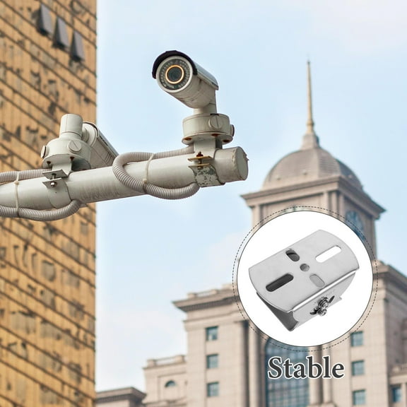 MEIBUTYUP Stainless Steel Camera Wall Mount with Universal Joint, Security Bracket for Indoor Outdoor Use, 1PC