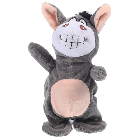 MEIBUTYUP Soft Plush Talking Donkey Toy with Repeat Function and Automatic Shaking for Kids