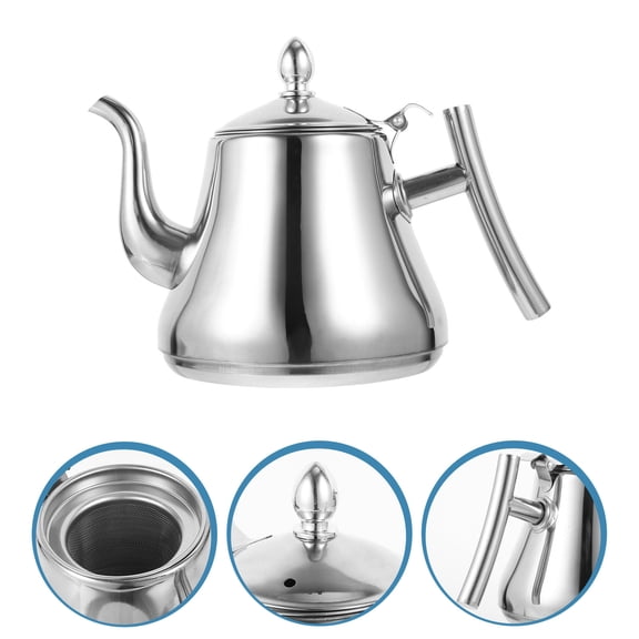 MEIBUTYUP Stainless Steel Water Kettle Large Capacity Tea Pot with Heat Insulation Handle