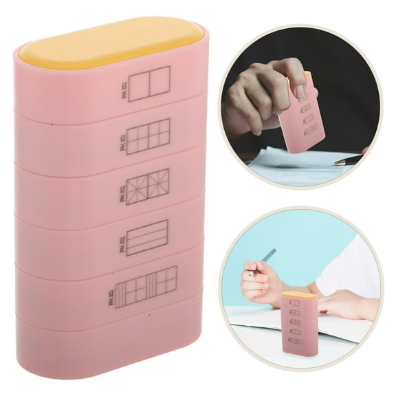 MEIBUTYUP Grading Stamps for Students, Classroom Interaction, Compact ABS Design, Teacher and Home Use