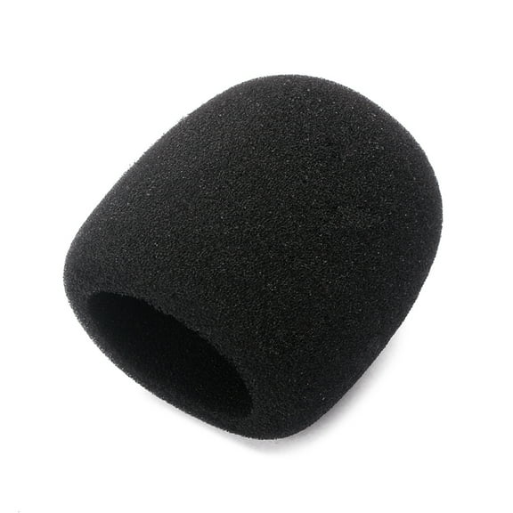 MEIBUTYUP Black Mic Shield Filter for Handheld Stage Microphones, Anti-Saliva Splash Guard, Noise Reduction Accessory