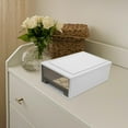 thumbnail image 1 of MEIBUTYUP White Plastic Storage Drawers for Clothes, Stackable Organizer with Large Capacity and Transparent Window for Easy Access, 1 of 8