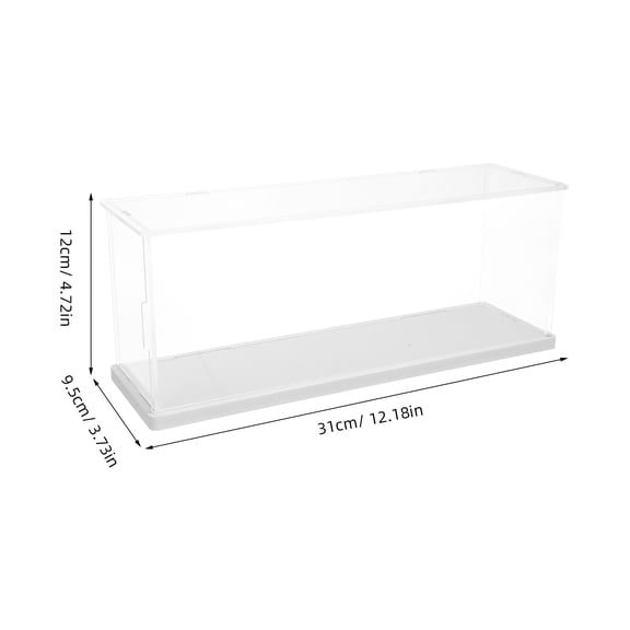 MEIBUTYUP Clear Acrylic Trophy Display Case with Minimalist Style, Perfect for Collectors, Memorabilia, Awards - 1 Set