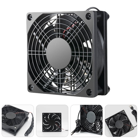 MEIBUTYUP Black Computer Case Cooling Fan USB Powered Silent Performance