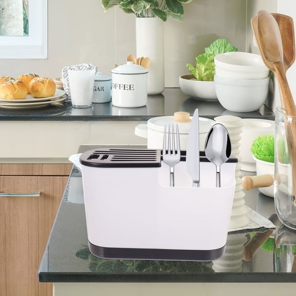 MEIBUTYUP Black Kitchen Utensil Organizer PP Multifunctional Space Saver
