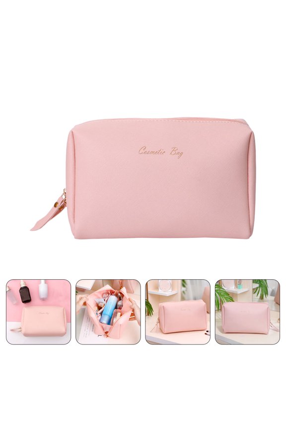Travel Essentials Bag Waterproof Toiletry Bag for Women Pink 1Set