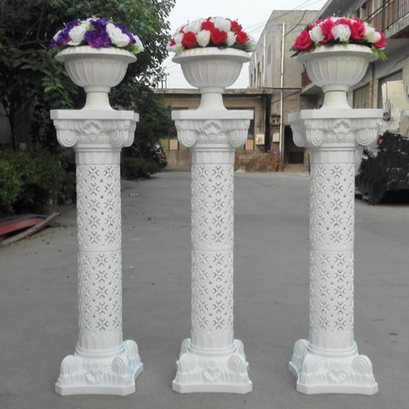 MEIBUTYUP Wedding and Pillars Plastic Table Decorations European Style Home Decor Set for Events and Parties