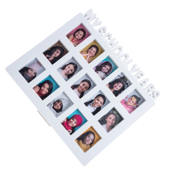 MEIBUTYUP White School Picture Frame for Classroom and Home, Protective Photo Display Frame for Wall Mounting and Tabletop Use