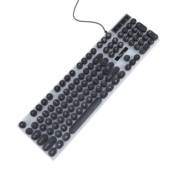 MEIBUTYUP USB Backlit Keyboard Black for Computer, Portable and Comfortable Typing