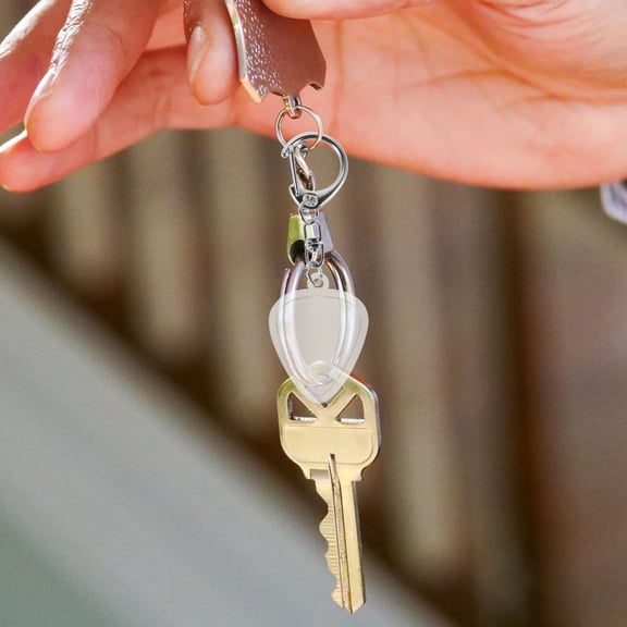 MEIBUTYUP Transparent Wood Guitar Pick Holder Standard Size Design 1 Piece for Everyday Use