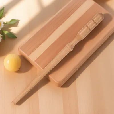 MEIBUTYUP Yarn Ball Winder Tool Beech Wood Light Brown 1Pack for Knitting Crafts