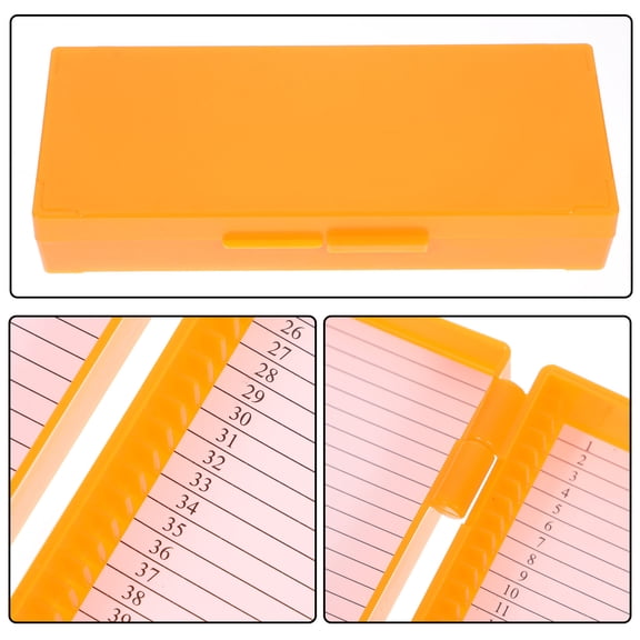 MEIBUTYUP Sturdy Yellow ABS Microscope Slide Holder for Lab and Home Use
