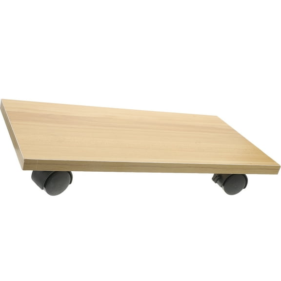 MEIBUTYUP Cpu Stand With Wheels Computer Host Stand Wood 1Set Back to School