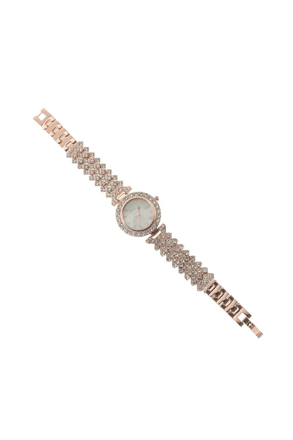 Fashion Ladies Wrist Watch Rose Alloy Adjustable Size Delicate Design School Casual Wear