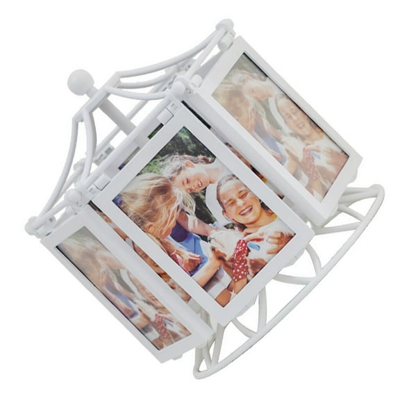 MEIBUTYUP White Rotatable Picture Frame Stand for Desk Display and Home Decoration