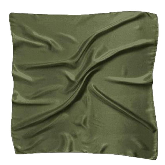 MEICHEN 1PC Silk Square Scarf for Women Fashion Plain Headwear Wrap Men's Solid Color Handkerchief Summer Fall Fashion Essentials Accessories