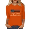 thumbnail image 1 of MEICHEN 250 Anniversary USA Shirt Womens 250th 3/4 Sleeve Flag Graphic American Patriotic Wear Birthday T Shirt, 1 of 4
