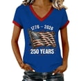 thumbnail image 1 of MEICHEN 250 Years of Freedom Shirt 250th Anniversary of American Independence Day Blouse Top, 1 of 5
