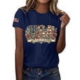 thumbnail image 1 of MEICHEN 250th Anniversary USA Shirt Short Sleeve Round Neck T Shirt Fashion Casual Blouse Top Summer Clothing, 1 of 4