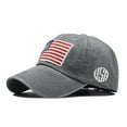 thumbnail image 1 of MEICHEN 4th of July Women's Classic American Flag Washed Old Letter Sunshade Baseball Cap 250th Anniversary Usa Patriotic Hats, 1 of 2