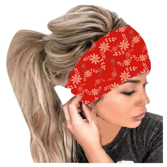 MEICHEN Bandanas for Women Women Print Headband Elastic Head Wrap Hair Band Bandana Headband All Seasons Fashion Must Have