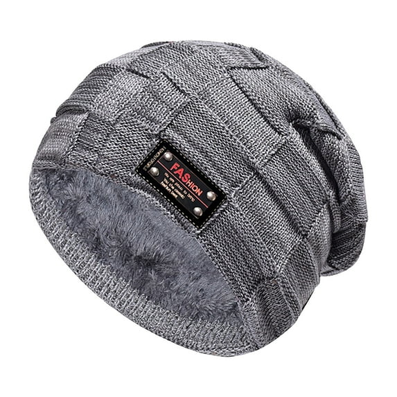 MEICHEN Beanie for Men, Winter Hats for Guys Cool Mens Lined Knit Warm Thick Skully Stocking Binie Hat, Fall Winter Fashion Accessories