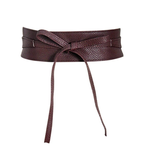 MEICHEN Belt for Women, Faux Leather Wide Belt Ladies Versatile Wide Belt Bow Tie Clothing Accessories Belt, Fall Winter Fashion Accessories
