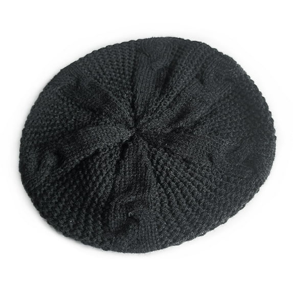 MEICHEN Beret Hat for Women, Women Lady Knitted Wool Beret Braided Baggy Beanie Crochet Hat Winter Ski Knitted Cap, Fall Winter Fashion Accessories