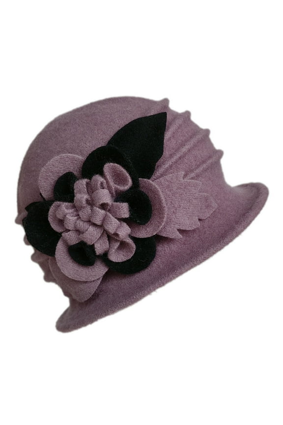 Bowler Hats for Women 1920s Winter Fashion Essentials Warm Cloche Fedora Hat Womens Accssories Floral Bucket Hat