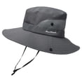 thumbnail image 1 of MEICHEN Bucket Hat for Elegant Women Fashion Plain Travelling Sun Hat Ponytail Hole Fisherman Hat Breathable Hiking Hat Women's Accessories Gray, 1 of 2