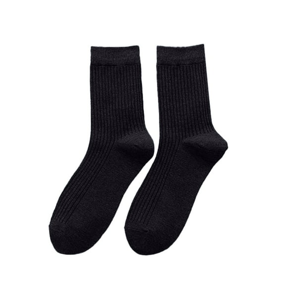 MEICHEN Crew Socks for Women, 1 Pair Men Casual Business Crew Dress Socks Cotton Middle Breathable Tube Crew Socks, Fall Winter Fashion Accessories