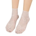 thumbnail image 1 of MEICHEN Crew Socks for Women, Fashion Women Lace Soft Elastic Transparent Sock Socks Ankle Sock Slippers, Fall Winter Fashion Accessories, 1 of 4