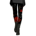 thumbnail image 1 of MEICHEN Daily Spring Fall Essentials Clothing Ladies' Slim Fit Printed Bottom Trousers Yoga Pants Summer Leggings for Women, 1 of 5