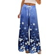 thumbnail image 1 of MEICHEN Dress Pants Women Petite High Waisted Wide Leg Summer Beach Vacation Women's Pants Casual Trousers, 1 of 7