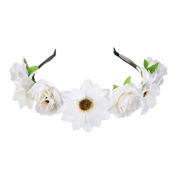 MEICHEN Fascinator Hats for Girls Summer Beautiful Wreath Headband Small Rose Headband Girl Adult Headwear Summer Fahion Must Have