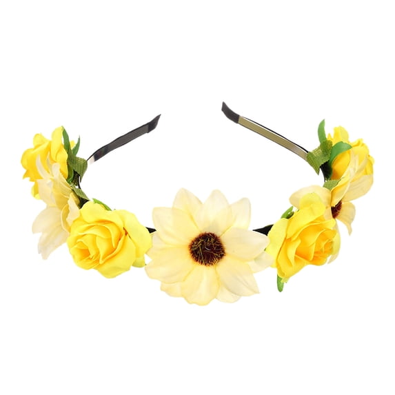 MEICHEN Fascinator Hats for Girls Summer Beautiful Wreath Headband Small Rose Headband Girl Adult Headwear Summer Fahion Must Have