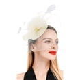 thumbnail image 1 of MEICHEN Fascinator Hats for Women Flower Hat for Tea Party Cocktail Ball Wedding Church Hat All Seasons Fashion Must Have, 1 of 5