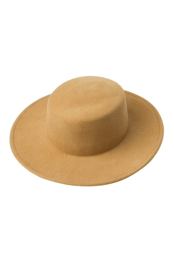 Fedora Hat for Women, Fashion Trendy Colour Boater ShapeSombrero Winter Warm Outdoor DressHat, Fall Winter Fashion Accessories