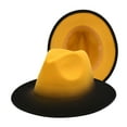 thumbnail image 1 of MEICHEN Fedora Hat for Women and Men, Color Gradient Jazz Hat Women's Fashion Woolen Top Hat Men's Outdoor Visor Hat, Fall Winter Fashion Accessories, 1 of 2