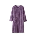 thumbnail image 1 of MEICHEN Flannel Robes for Women Women's Flannel Nightgown Fuzzy Fleece Cozy Plush Warm Winter Pullover Loungewear Sleepdress with Pocket Womens Robes, 1 of 8
