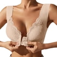 thumbnail image 1 of MEICHEN Front Clasp Plus Size Wireless Bra Makes Big Breasts Look Small Breathable Women's Undies Summer Clothing Fall Fashion Essentials, 1 of 9