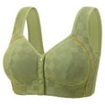 thumbnail image 1 of MEICHEN Front Closure Daisy Bras for Women No Underwire Trendy Breathable Seamless Underwear Solid Cozy Tshirts Bras, 1 of 8